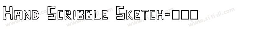 Hand Scribble Sketch字体转换